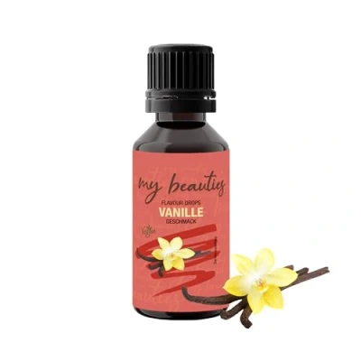 Abbildung von my beauties Flavour Drops 30 ml Vanille Aroma Tropfen für Lebensmittel zuckerfrei und kalorienarm