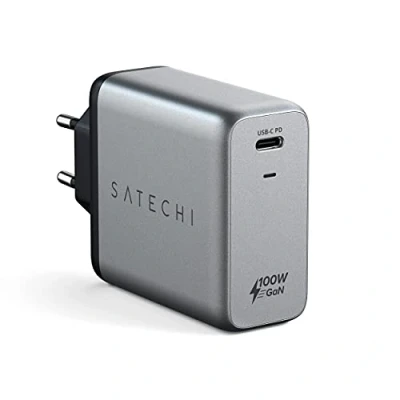 Abbildung von Satechi 100W USB C PD GaN Wandladegerät space gray ST UC100WSM EU