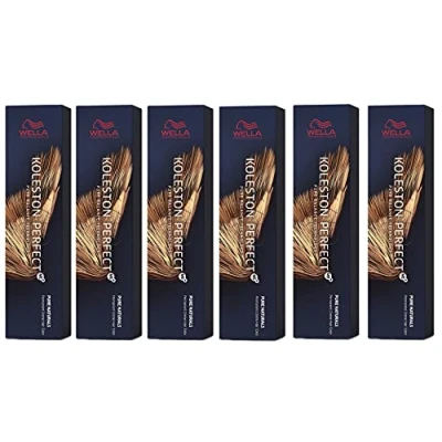 Abbildung von 6er Wella Koleston Perfect ME+ 5/75 Hellbraun Braun Mahagoni 60 ml