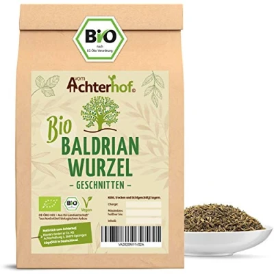 Abbildung von Baldrianwurzel BIO (250g) Baldrian Wurzel getrocknet Baldriantee organic Valerian Root Cut vom Achterhof