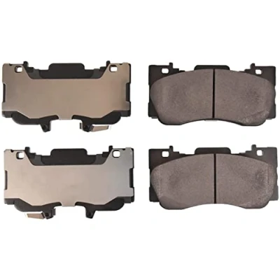 Abbildung von FEBI BILSTEIN 172313 Bremsbelagsatz Vorderachse mit akustischer Verschleißwarnung Anti Quietsch Blech FORD USA: Mustang Mk6 Cabrio