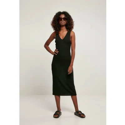 Abbildung von Urban Classics MIDI Sleeveless Jerseykleid, Damen, Größe: XXL, Black