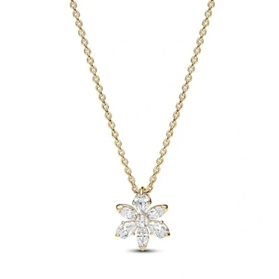 Abbildung von Pandora Sparkling Herbarium Cluster Halskette, Damen, Größe: 45, Gold plated