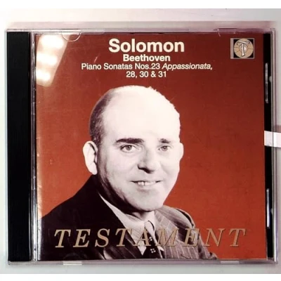Abbildung von Solomon spielt Beethoven (Sonaten Nr. 23, 28, 30, 31) (Aufnahmen 1951 1956)