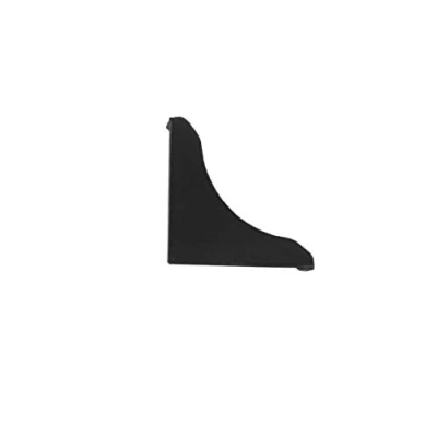 Abbildung von DQ PP 1x WINKELLEISTE ENDSTÜCK Schwarz matt 13 x 13mm PVC Küchenleiste Arbeitsplatte Abschlussleiste Küchenabschlussleiste Wandabschlussleiste Tischplattenleisten