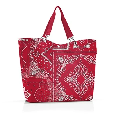 Abbildung von reisenthel shopper XL bandana red Geräumige Shopping Bag und edle Handtasche in einem Aus wasserabweisendem Material