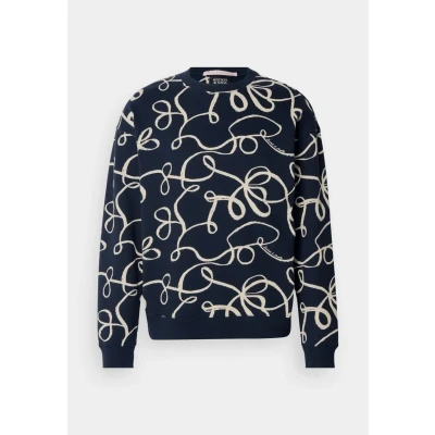 Abbildung von Scotch &amp; Soda Herren All Over Print Crewneck Sweatshirt, AOP Ribbon Navy 401, XL