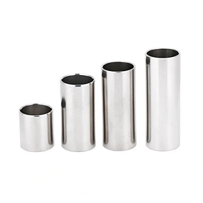 Abbildung von Bottleneck,Guitar Slide,Gitarre Slide Set,4 Stücke Edelstahl Gitarre Bass Slides Zylinderrohr Ton Bar Zubehör Für E Gitarre,Gitarre,Bass,Ukulele