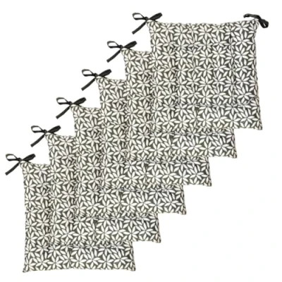 Abbildung von Atout Ciel Stuhlkissen, quadratisch, zweifarbig, 40 x cm, Khaki, Bedruckt, einfarbig, 6 Stück
