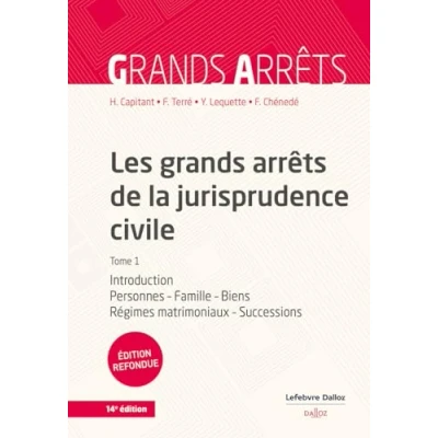 Abbildung von Les grands arrêts de la jurisprudence civile T1 Introduction, personnes, famille, biens, régimes matrimoniaux, successions Tome: Tome 1, ... biens :