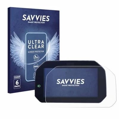 Abbildung von Savvies 6 Stück Schutzfolie für BMW F 900 R 2019 Connectivity TFT 6.5&quot; Displayschutz Folie Ultra Transparent