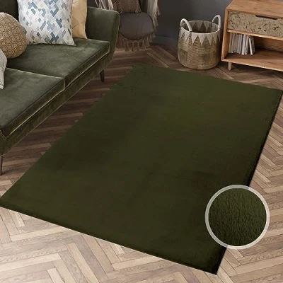 Abbildung von Carpet City Hochflor Teppich &quot;TOPIA 400&quot;, rechteckig, Kunstfell mit Kaninchenfell Optik, Wohnzimmer, Schlafzimmer