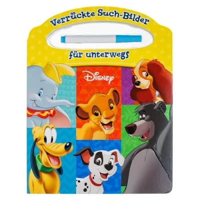 Abbildung von Disney Verrückte Such Bilder für unterwegs Wimmelbuch Pappbilderbuch mit Stift und abwischbaren Seiten ab 3 Jahren