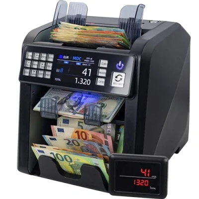Abbildung von Jubula Banknotenzähler MV 600, Banknotensortierer für gemischte Geldscheine, EUR, USD, GBP, SEK usw.