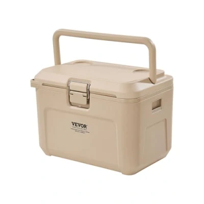 Abbildung von VEVOR Tragbare Kühlbox Isolierte Hartkühlbox mit Getränkehalter 16,5Qt