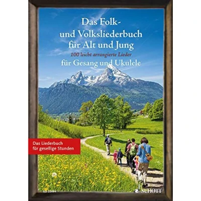 Abbildung von Das Folk und Volksliederbuch für Alt Jung: 100 leicht arrangierte Folksongs Volkslieder Gesang Ukulele. Liederbuch. (Liederbücher Jung)