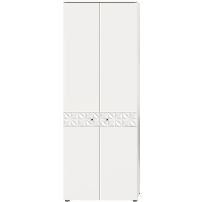 Abbildung von INOSIGN Garderobenschrank &quot;VICENZA, inkl. ausziehbarer Kleiderstange, 2 Türen, 4 Einlegeböden&quot;, mit Ornamentabsetzung, Mehrzweckschrank, Kleiderschrank, Dielenschrank