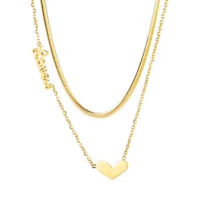 Abbildung von COLLEZIONE ALESSANDRO Kette mit Anhänger &quot;Sweet Heart&quot;, zweirehige