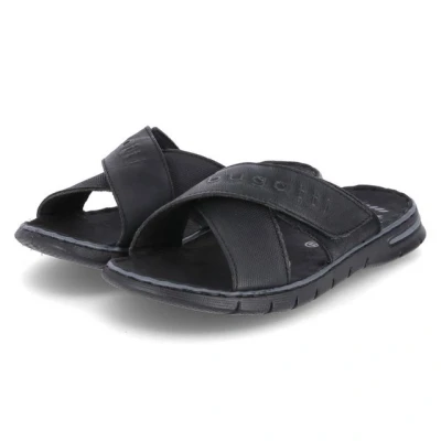 Abbildung von bugatti Dario Pantolette flach, Herren, Größe: 44, Black Schuhe
