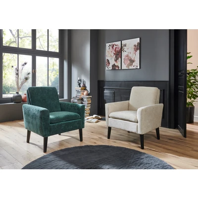 Abbildung von ATLANTIC home collection Sessel &quot;Kimmy&quot;, mit Chenille Bezug, frei im Raum stellbar, hoher Sitzkomfort