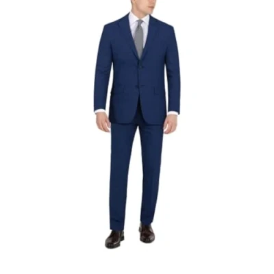 Abbildung von DKNY Herren Klassische Hose, Blau kariert, 30W / 29L