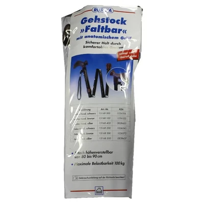 Abbildung von Gehstock Faltbar Anatom.griff rechts bro 1 St