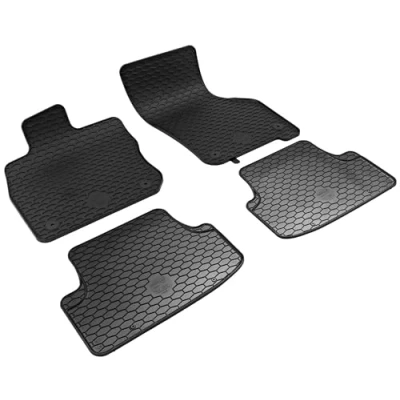 Abbildung von WALSER RubberLine 50883 Fußmattensatz Gummi vorne und hinten 4 schwarz