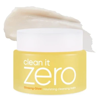 Abbildung von BANILA CO Clean it Zero nährender Reinigungsbalsam Koreanischer Make up Entferner für trockene Haut Vegan Hergestellt mit Gensing Wurzel und Sojabohnenpeptid (100 ml)