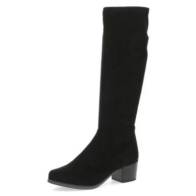 Abbildung von CAPRICE Damen Hohe Stiefel mit Absatz Kniehoch Vegan, Schwarz (Black Stretch), 42 EU