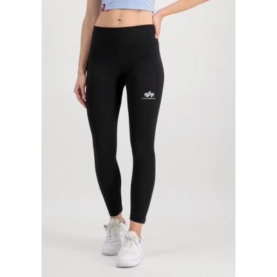 Abbildung von Alpha Industries FOIL Print Leggings Hosen, Damen, Größe: Small, Black metalsilver