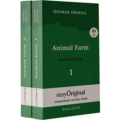 Abbildung von Animal Farm / der Tiere 2 Teile (mit kostenlosem Audio Download Link), Teile: Lesemethode von Ilya Frank Ungekürzter Originaltext ... Lesen lernen, auffrischen und perfektionieren