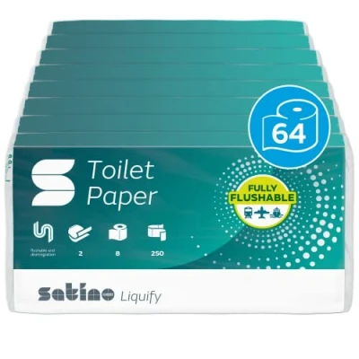 Abbildung von Satino by WEPA Toilettenpapier Camping selbst auflösend, 2 lagig (64 St)