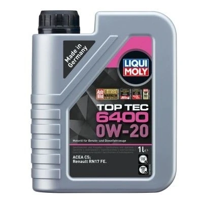 Abbildung von Liqui Moly Top Tec 6400 0W 20 1l Motoröl 21584 RENAULT: Kadjar, Megane 4 Schrägheck, Grandtour, HYUNDAI: Tucson, i40 Kombi