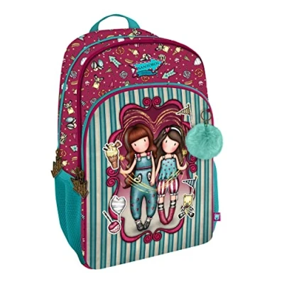 Abbildung von Santoro Unisex Kinder Rucksack mit 3 Reißverschlüssen Gorjuss Fairground Fireworks 29 x 45 17 cm, bunt, Estándar