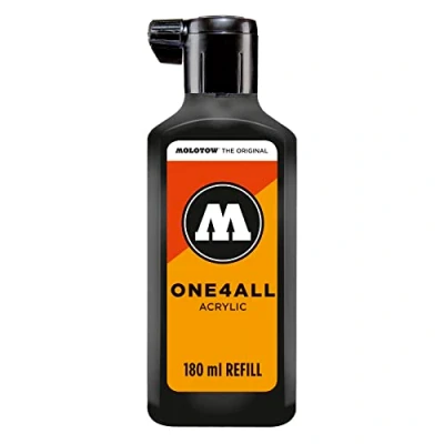 Abbildung von Molotow ONE4ALL Refill Acryl, Farbe 180 signal schwarz ml, Nachfülltinte für Permanentmarker