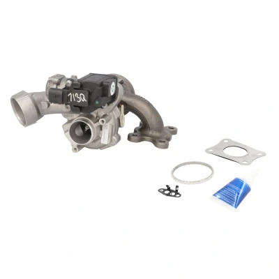 Abbildung von ELSTOCK 91 0013 Turbolader Abgasturbolader, elektrisch geregeltes Stellelement (Aktuator) mit Dichtungen VOLKSWAGEN: Polo V Schrägheck