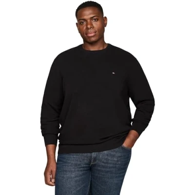 Abbildung von Tommy Hilfiger Big &amp; Tall Rundhalspullover &quot;BT ESSENTIAL STRUCTURE CREW NECK&quot;, Große Größen