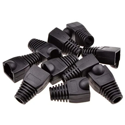 Abbildung von Boot Für RJ45 Ethernet Netzwerk Kabel Schwarz [10 Stück] Pack]