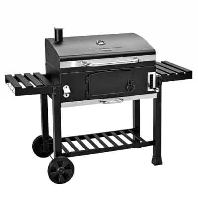 Abbildung von TAINO Holzkohlegrill HERO XXL Smoker, regelbarer Ventile, Klappbare Seitentische