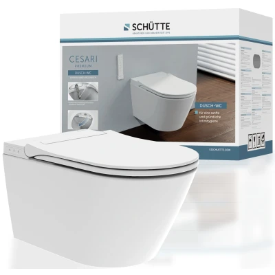 Abbildung von Schütte Dusch WC &quot;CESARI Premium&quot;, (Komplett Set), spülrandlos
