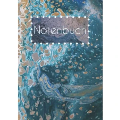 Abbildung von Notenbuch: Notenheft A4 Musikheft leer Notenlinien Komponieren Musikunterricht Musikstudium