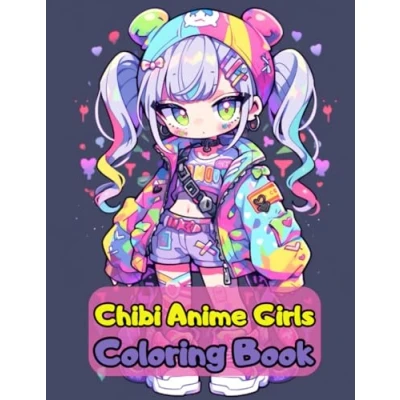 Abbildung von Chibi Anime Girls Coloring Book: Cute To Color For Teens &amp; Adults (Anime Book)