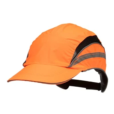 Abbildung von 3M™ First Base™ 3 Anstoßkappe 2021875, Classic, fluoreszierende Warnfarbe, Orange, Standard Schirm, 70 mm