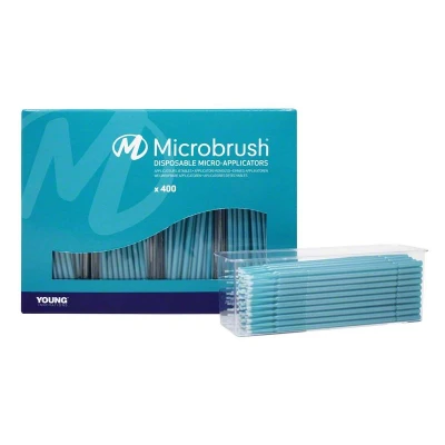 Abbildung von Microbrush Plus Applikatoren 400er petrol ultrafein 400