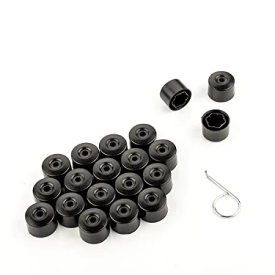 Abbildung von LST 20x Kappen Set Abdeckkappen Sechskant Rachrauben schwarz matt 17 mm
