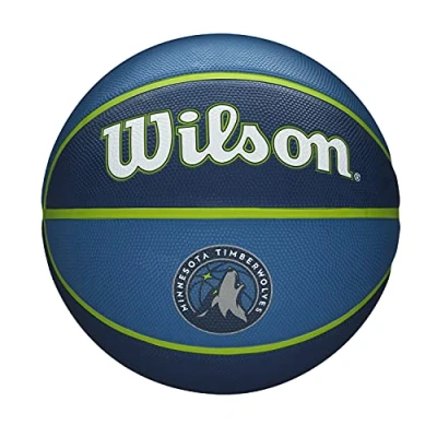Abbildung von Wilson Basketball NBA TEAM TRIBUTE, MINNESOTA TIMBERWOLVES, Outdoor, Gummi, Größe: 7