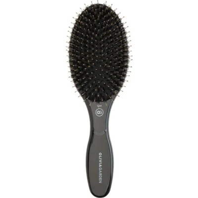 Abbildung von Olivia Garden Expert Care Oval Boar &amp; Nylon Bristles 1 Stk. Black