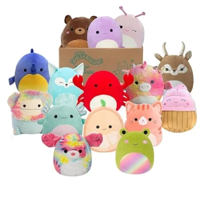 Abbildung von Squishmallows SQCR04665 Mystery Box, enthält 3x 20cm Überraschungs Squishmallows, offizielles Jazwares Plüsch