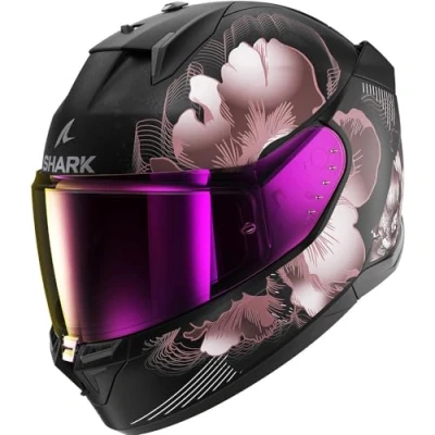Abbildung von SHARK, Integraler Motorradhelm D SWKAL 3 MAYFER Mat, Black violet gold KVQ, Größe S