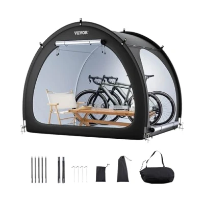Abbildung von VEVOR Fahrradzelt Fahhrradgarage Fahrradschuppe 4 5 Fahrräder 1706x2133x1524mm